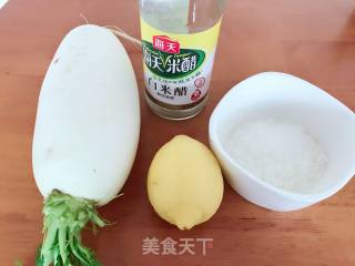 柠檬醋泡萝卜的做法步骤：1
