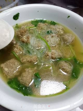 羊肉丸子粉丝汤的做法步骤：2