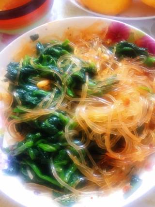 凉拌菠菜粉丝的做法步骤：5