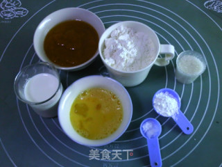 无油芒果小蛋糕的做法步骤：1