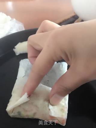 香煎春卷的做法步骤：9