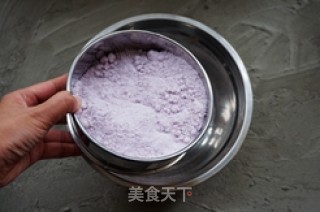 蔓越莓桂花紫薯松糕的做法步骤：5