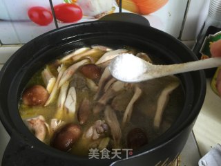 鸡枞菌土鸡汤的做法步骤：10