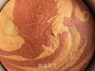 三色戚风蛋糕的做法步骤：15