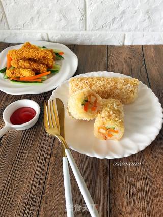 脆皮饭团的做法步骤：17