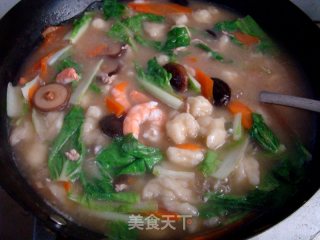 鲜虾面疙瘩的做法步骤：8