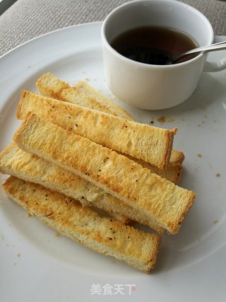 蒜香吐司条的做法步骤：11