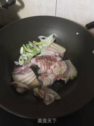 烧培根花菜的做法步骤：5