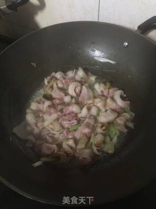 烧培根花菜的做法步骤：6