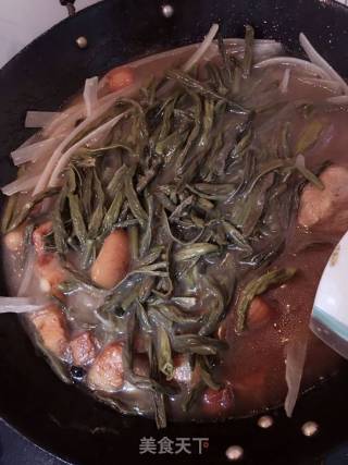 红烧肉炖豆角的做法步骤：11