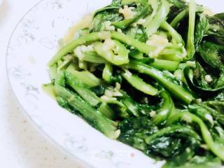 蒜蓉蚝油油麦菜的做法步骤：5