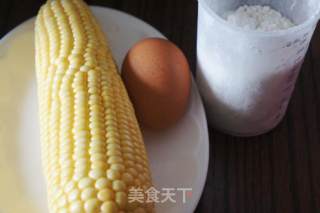 嫩玉米饼的做法步骤：1