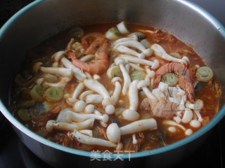 泡菜海鲜豆腐煲的做法步骤：11