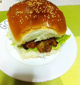 麦当劳板烧鸡腿堡的做法步骤：5