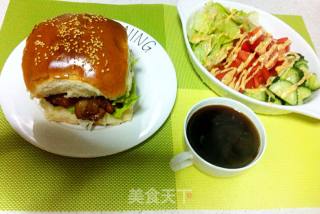 麦当劳板烧鸡腿堡的做法步骤：6