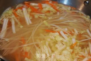 松茸白菜炖粉条的做法步骤：8
