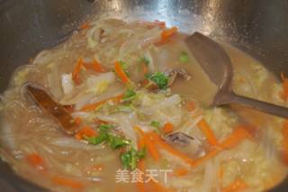 松茸白菜炖粉条的做法步骤：11