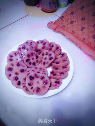 蜜汁莲藕的做法步骤：6
