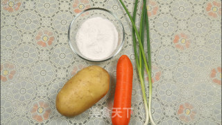 田园土豆饼的做法步骤：1