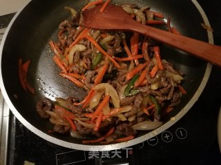 黑椒牛柳的做法步骤：9