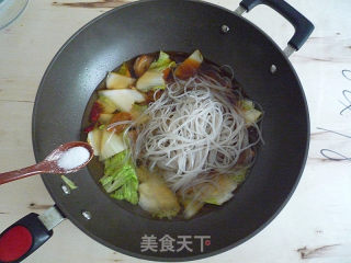 白菜炖粉条的做法步骤：8