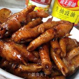 超简便电饭煲卤鸡爪的做法步骤：5