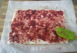 梅花酸奶蛋白卷的做法步骤：17