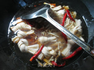 水笋烧豆结的做法步骤：9