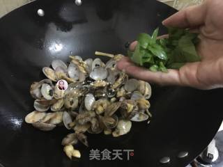 酱鼓炒花甲王的做法步骤：8