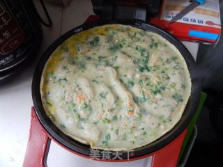 青菜煎饼的做法步骤：10