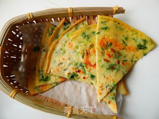青菜煎饼的做法步骤：11