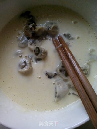 烙海蛎子饼的做法步骤：5