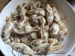 爆炒竹蛏的做法步骤：4
