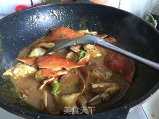 咖喱梭子蟹的做法步骤：11
