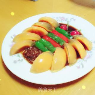 彩蝶松花蛋的做法步骤：5