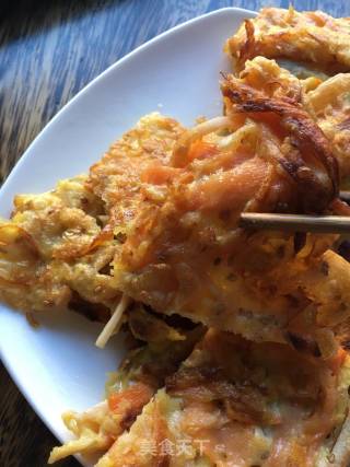 鸡蛋蔬菜饼的做法步骤：5