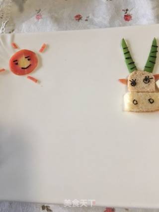 创意拼盘一一对牛弹琴的做法步骤：13