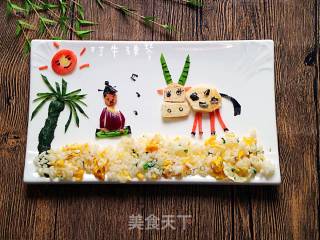 创意拼盘一一对牛弹琴的做法步骤：28