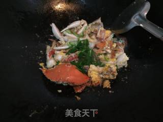 鸡蛋炒蟹的做法步骤：7