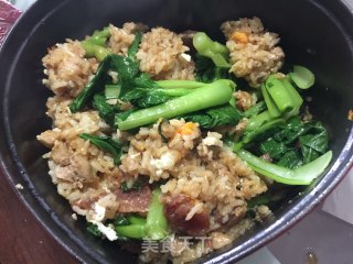 鹅肝腊肠煲仔饭的做法步骤：13