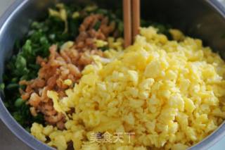 海米韭菜鹅蛋馅饺子的做法步骤：5