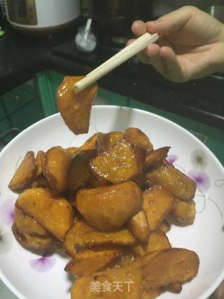 拔丝红薯的做法步骤：9