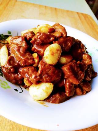 金蒜黑椒牛肉粒的做法步骤：12