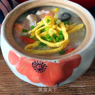 养生海鲜粥的做法步骤：12