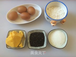全麦黑芝麻蛋卷的做法步骤：1