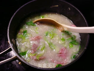牛肉生菜粥的做法步骤：4