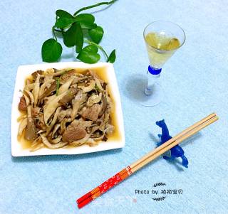 平菇炒鲜肉的做法步骤：11