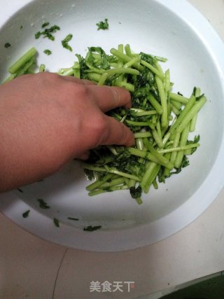 腌茼蒿的做法步骤：4