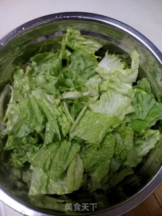 五花肉拌生菜的做法步骤：3