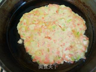 胡萝卜鸡蛋饼的做法步骤：4